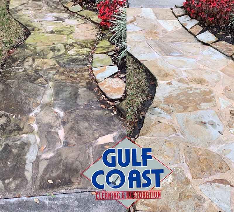 Before and After Pressure Washing